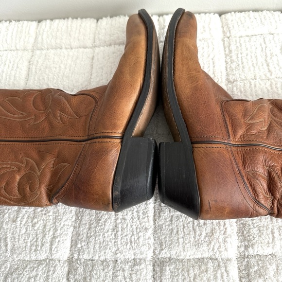 Masterson Mens Western Pull On Work Cowboy Boots Size 10D Leather Rugged - Picture 10 of 13